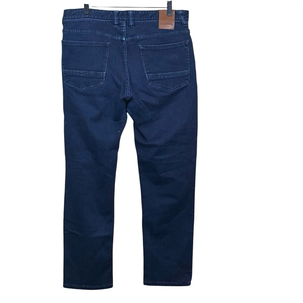 Tommy Bahama Jeans Mens 32 Blue Boracay Straight Leg Dark Wash Stretch Denim